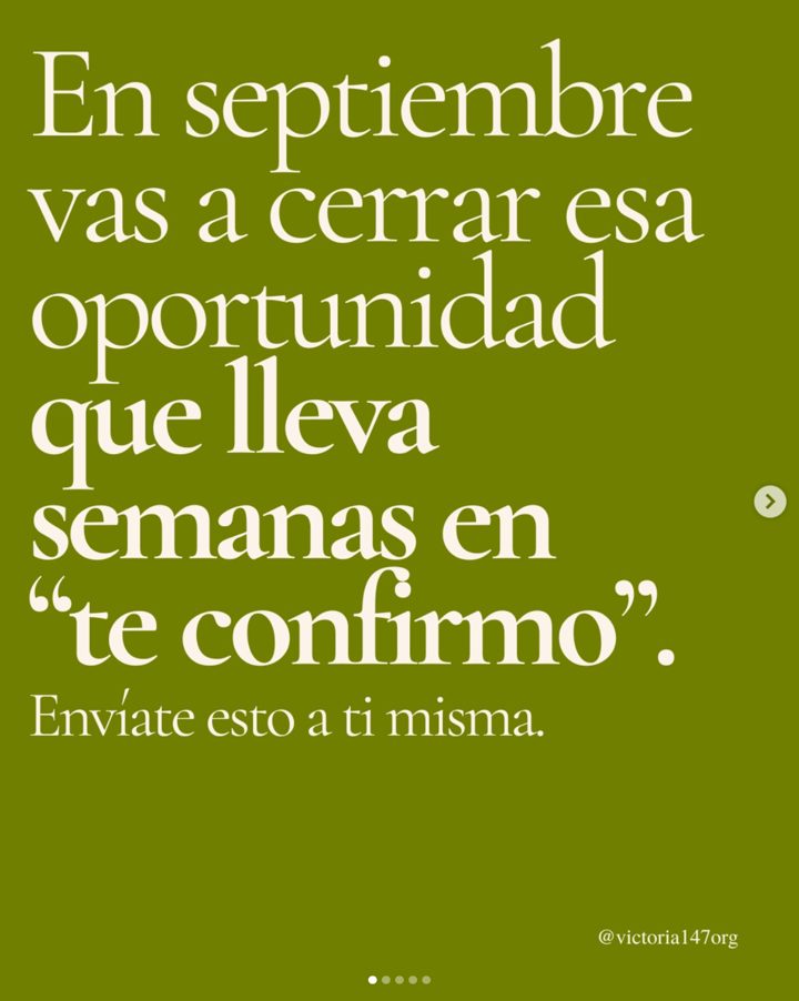 Cerrar esa oportunidad